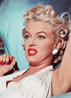 Woman Close Up With Red Lips GIF