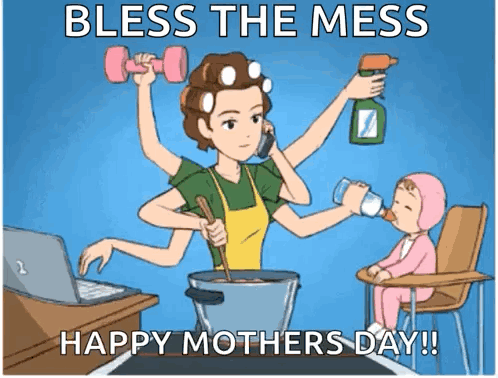 Woman Cooking and Talking on Phone