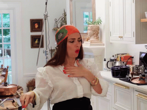 Woman Cooking In Kitchen With Ecoffice Bag GIF