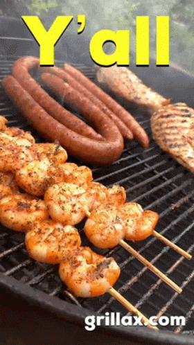 Woman Cooking On Grill GIF