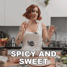 Woman Cooking Spicy And Sweet GIF
