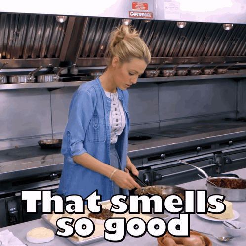 Woman Cooking With Smells So Good