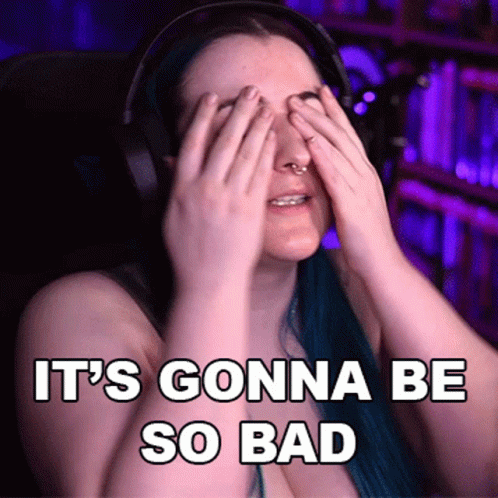 Woman Covering Eyes With Headphones GIF