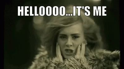 Woman Covering Face Saying Hellooooo