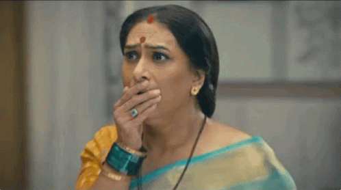 Woman Covering Mouth Funny Face GIF