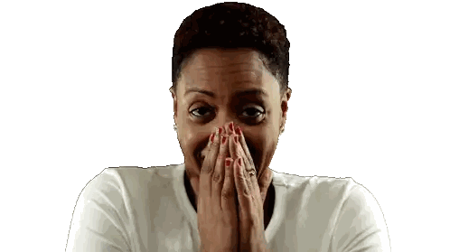 Woman Covering Mouth