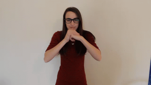 Woman Cracking Knuckles Habit GIF