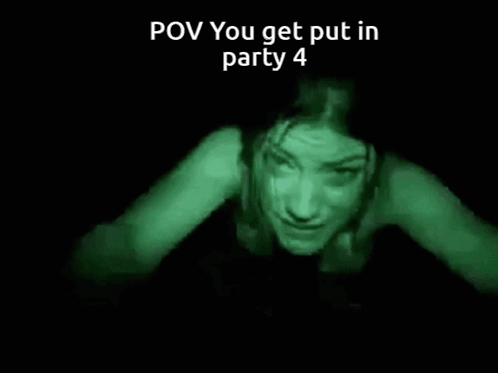 Woman Crawling In Dark With POV Party 4 GIF