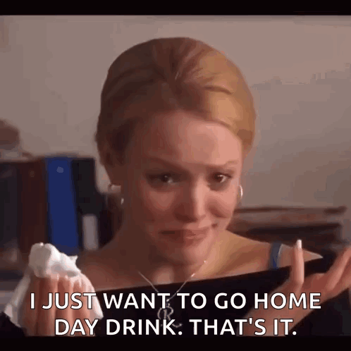 Woman Crying Holding Napkin Saying I Just Want To Go Home Day Drink GIF