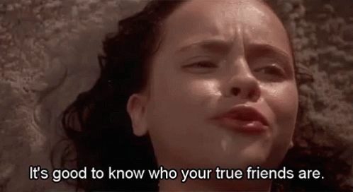 Woman Crying in Bathtub It's Good to Know Who Your True Friends Are