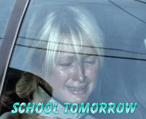 Woman Crying in Car With School Tomorrow