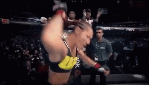 Woman Crying in Reebok UFC Tank Top