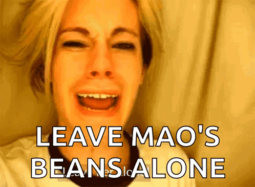 Woman Crying Leave Mao's Beans Alone
