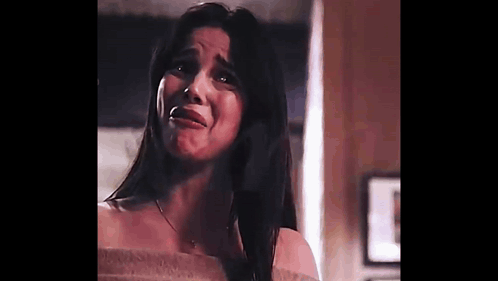 Woman Crying Making Funny Face