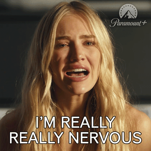 Woman Crying On Paramount Poster I'm Really Nervous GIF