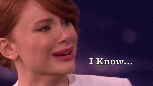 Woman Crying Saying I Know
