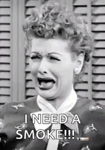 Woman Crying Saying I Need A Smoke GIF