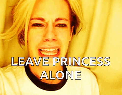 Woman Crying Saying Leave Princess Alone