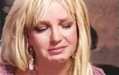 Woman Crying With Eyes Closed