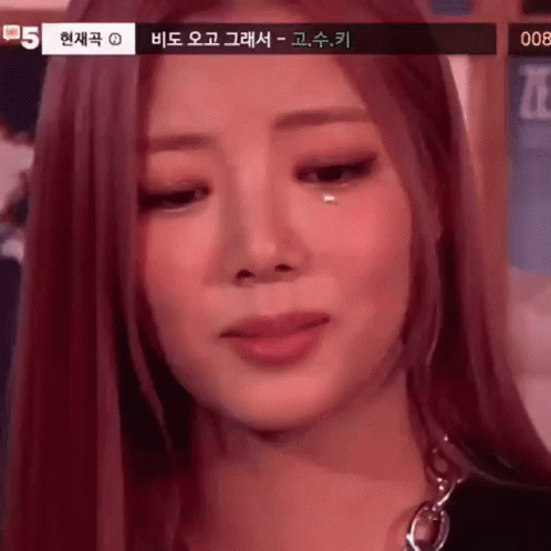 Woman Crying With Tear