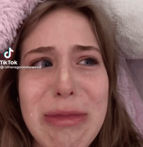Woman Crying With Tears