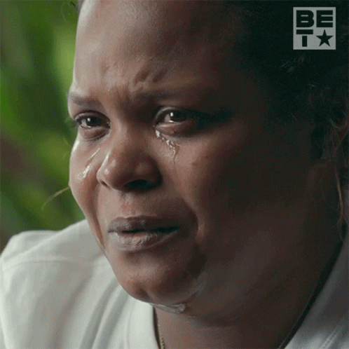 Woman Crying With Tears