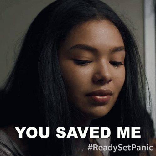 Woman Crying You Saved Me