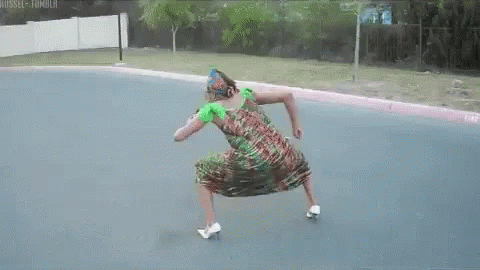 Woman Dancing Tires GIF