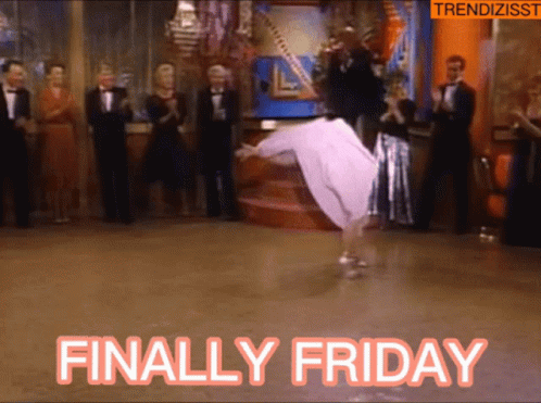 Woman Dancing Before Crowd Finally Friday GIF