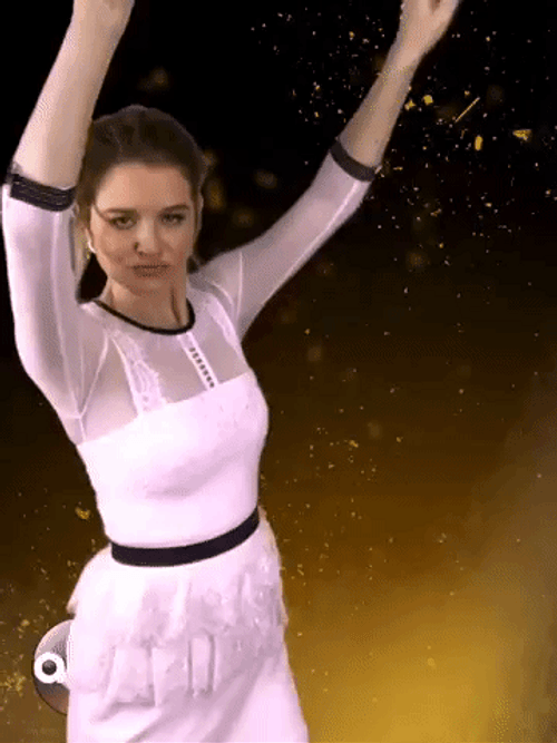 Woman Dancing Glamorous Moves GIF