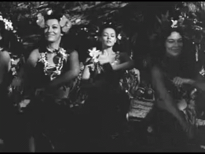Woman Dancing In Black And White GIF