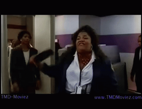 Woman Dancing In Hallway GIF