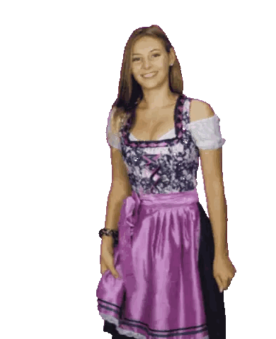 Woman Dancing in Purple and Black Dress