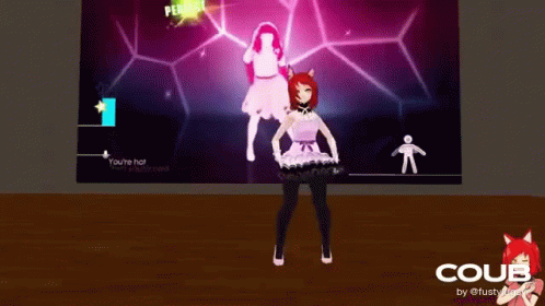 Woman Dancing In Video Game GIF