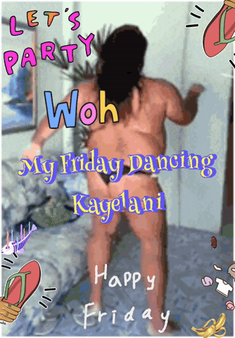 Woman Dancing Let's Party Kagelami Happy Friday GIF