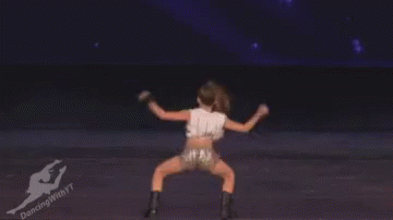 Woman Dancing on Stage with Dancing with YT