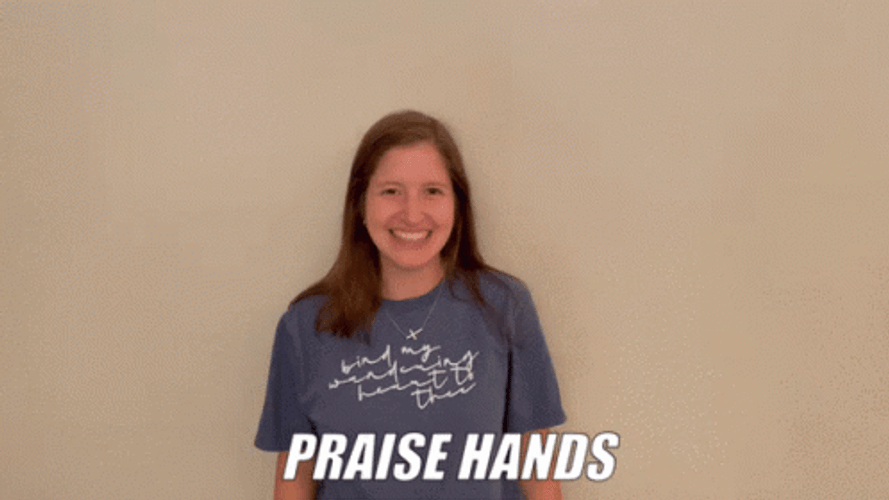 Woman Dancing Praise Hands GIF
