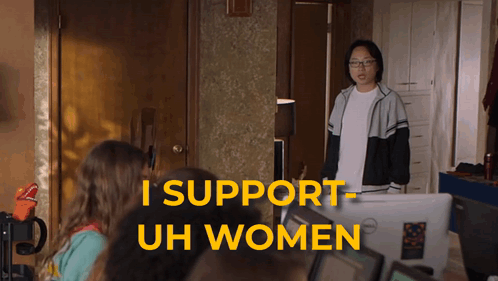 Woman Dell Computer Says I Support Uh Women