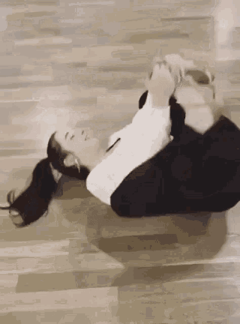 Woman Doing An Egg Roll GIF