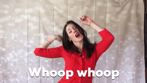 Woman Doing Crazy Whoop Whoop Dance GIF