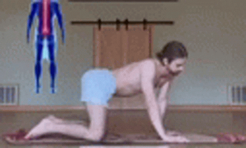 Woman Doing Yoga Pose on Mat in Gym
