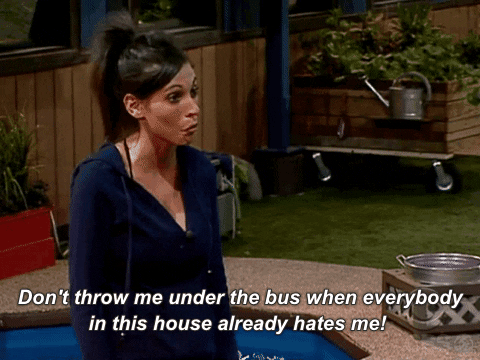 Woman Don't Throw Me Under The Bus GIF