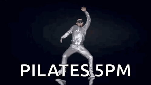 Woman Dressed as Swan Dancing Pilates 5pm