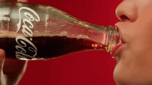 Woman Drinking Coca Cola