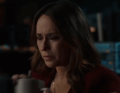 Woman Drinking Coffee With Spoon GIF