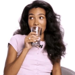 Woman Drinking Glass Of Water GIF