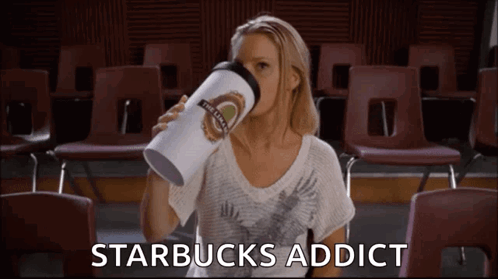 Woman Drinking Starbucks Cup