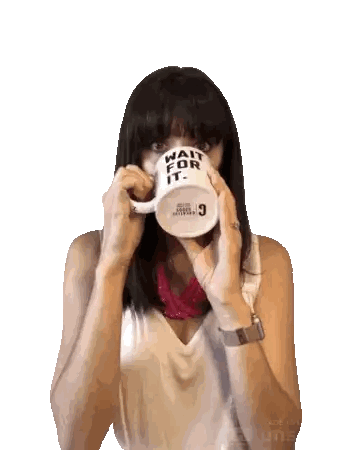 Woman Drinking Wait For It Mug