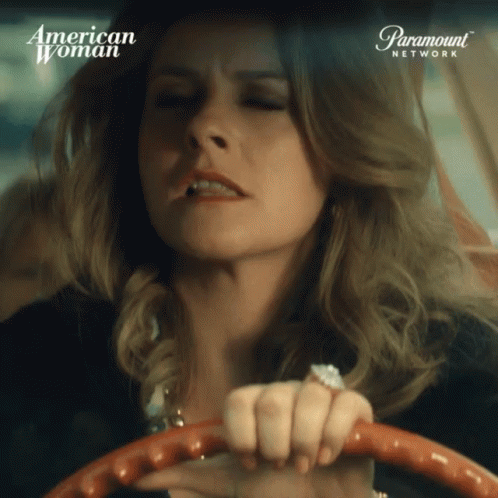 Woman Driving Car Saying American Woman