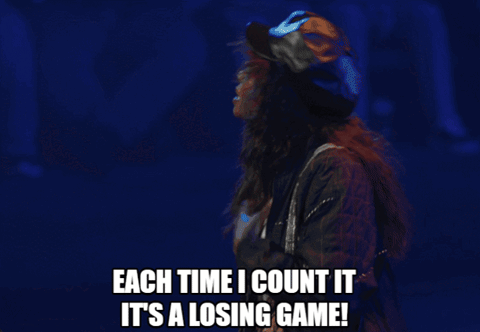 Woman Each Time I Count It's A Losing Game GIF